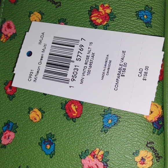 😺COACH Nolita 15 Mini Vintage Rose Print - Picture 13 of 13